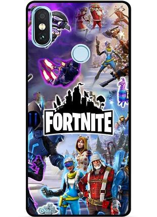 Силиконовый чехол бампер для xiaomi mi a2 lite с рисунком игра fortnite фортнайт 2, xiaomi mi a2 lite