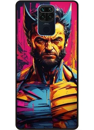 Силіконовий бампер чохол для xiaomi redmi note 9 з малюнком росомаха marvel логан