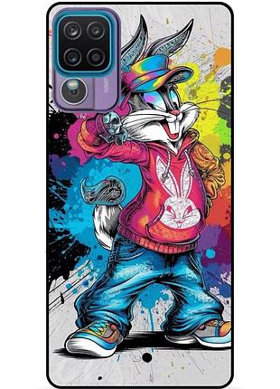Чехол силиконовый бампер для samsung m12 с рисунком багз банни disney