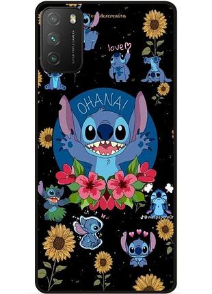 Силіконовий бампер чохол для xiaomi poco m3 з картинкою стіч stitch