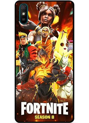 Силіконовий чохол бампер для huawei y5 2019 з малюнком fortnite marvel фортнайт марвел