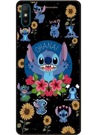 Силиконовый чехол бампер для huawei y5 2019 с картинкой стич stitch