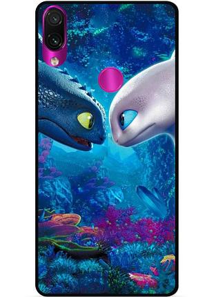 Чехол силиконовый для huawei p20 lite с рисунком как приручить дракона dragon
