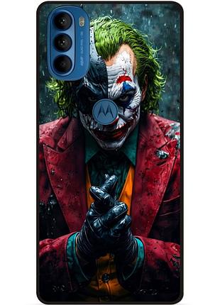 Чехол силиконовый бампер для motorola moto g31 с рисунком джокер бэтмен