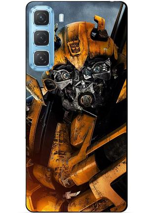 Силіконовий чохол бампер для infinix hot 50 pro (x6881) з малюнком бамблбі bumblebee трансформери