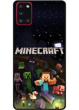 Силіконовий чохол бампер для samsung m31 гра майнкрафт minecraft