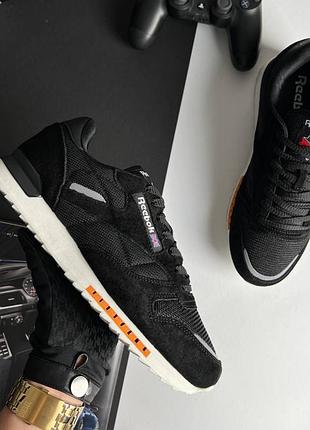 Мужские кроссовки reebok classic new black white