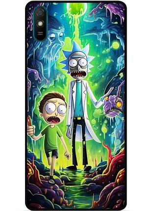 Силіконовий чохол бампер для huawei y5 2019 з малюнком рік і морті rick and morty
