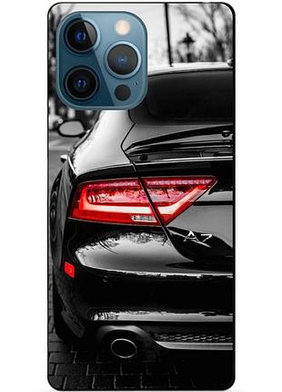 Чехол силиконовый бампер для iphone 14 pro max с рисунком audi ауди машина авто