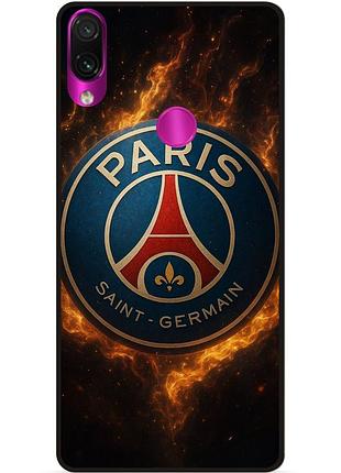 Чехол силиконовый бампер для huawei honor 8x с рисунком psg псж