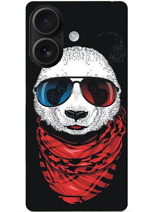 Силіконовий чохол бампер для iphone 16 plus з малюнком панда