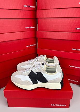 New balance 327 grey white black