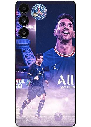 Силіконовий чохол бампер для samsung a16 з малюнком messi psg мессі