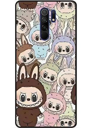 Силіконовий бампер чохол для xiaomi redmi 9 з малюнком лабубу labubu