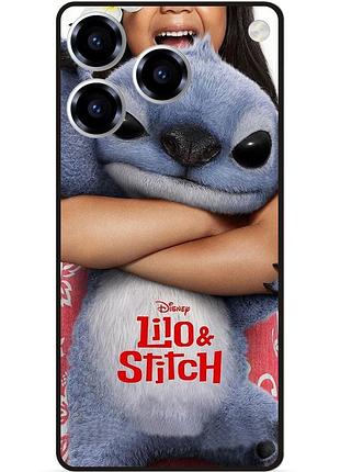 Силиконовый чехол бампер для zte blade a76 стич и лило stitch