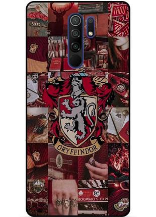 Силиконовый бампер чехол для xiaomi redmi note 8 pro с рисунком гриффиндор gryffindor гарри поттер harry