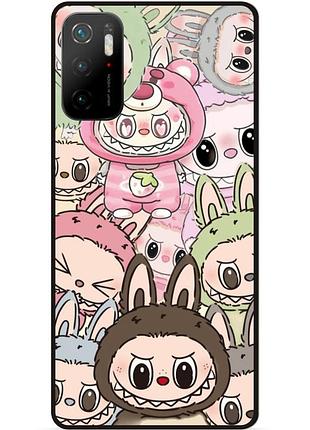 Силиконовый чехол бампер для xiaomi poco m3 pro лабубу labubu