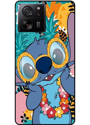 Силиконовый бампер чехол для xiaomi 13t с рисунком стич stitch