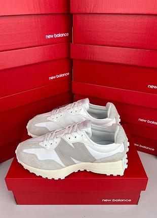 New balance 327 light grey white