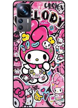 Силіконовий чохол для xiaomi 12t hello kitty куромі kuromi хелло китти