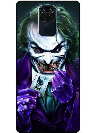 Чехол силиконовый бампер для xiaomi redmi note 9 с рисунком joker джокер