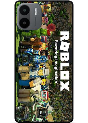 Силиконовый чехол бампер для xiaomi redmi a2 с картинкой роблокс roblox