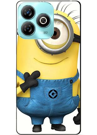 Чехол силиконовый бампер для zte blade a75 с рисунком миньон кевин minion