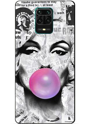 Силіконовий чохол бампер для xiaomi redmi note 9s з малюнком мерілін монро marilyn monroe
