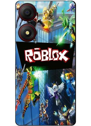 Силіконовий чохол бампер для zte blade a34 з картинкою roblox роблокс