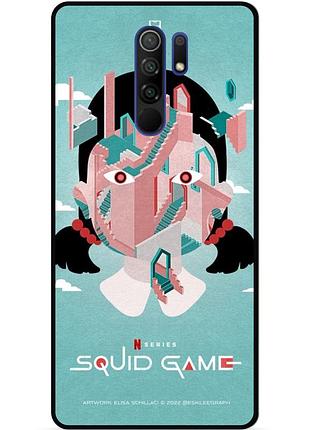 Силиконовый чехол для xiaomi redmi note 8 pro с рисунком игра в кальмара squid game