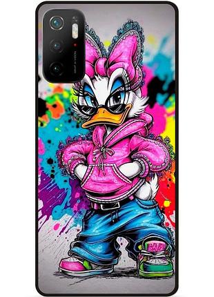 Чехол силиконовый бампер для xiaomi poco m3 pro с рисунком daisy duck disney дейзи дак