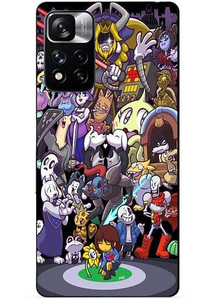 Силіконовий чохол бампер для xiaomi redmi note 11 pro plus 5g з малюнком undertale андертейл
