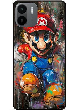 Чехол силиконовый бампер для xiaomi redmi a2 с рисунком марио marvel mario