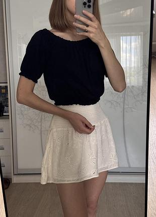 Топ буф чорного кольору, розмір 34 (xs), бренд primark