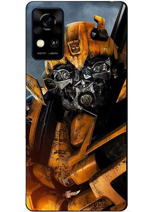 Силіконовий чохол бампер для zte blade a31 з малюнком бамблбі bumblebee трансформери