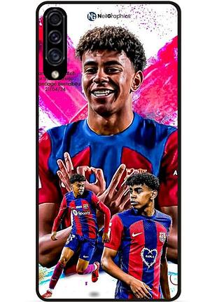 Чехол силиконовый бампер для samsung m20 с рисунком lamine yamal ламин ямаль