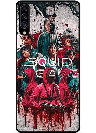 Силиконовый чехол для samsung m20 с картинкой игра в кальмара