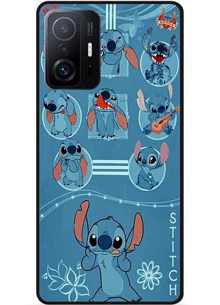 Силіконовий бампер чохол для xiaomi 11t з картинкою стіч stitch