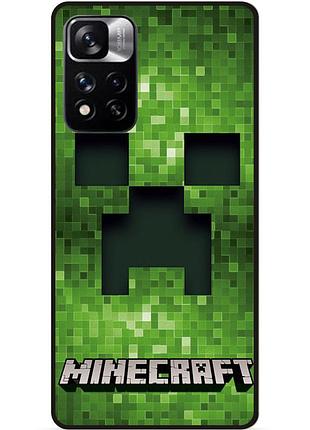 Силіконовий чохол бампер для xiaomi poco m4 pro 5g гра minecraft майнкрафт