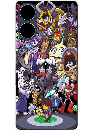 Силіконовий чохол бампер для oppo a98 з малюнком undertale андертейл