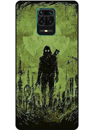 Чехол силиконовый бампер для xiaomi redmi note 9 pro с картинкой сталкер stalker