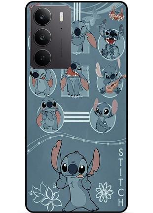 Чехол силиконовый бампер для realme c75 с картинкой стич stitch