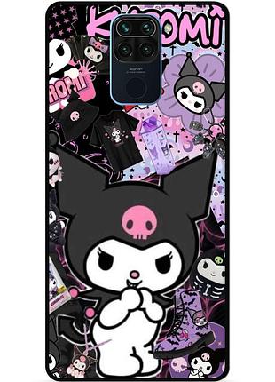 Силіконовий бампер чохол для xiaomi redmi note 9 з малюнком kuromi куроми