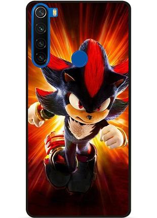 Силіконовий бампер чохол для xiaomi redmi note 8t з малюнком соник sonik