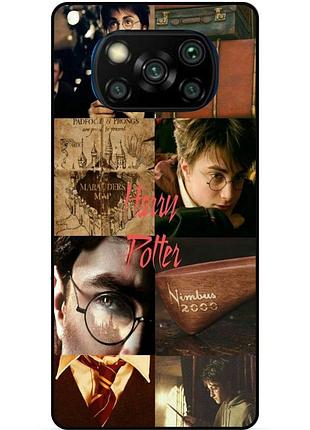 Силиконовый бампер чехол для xiaomi poco x3 с рисунком гарри поттер harry potter