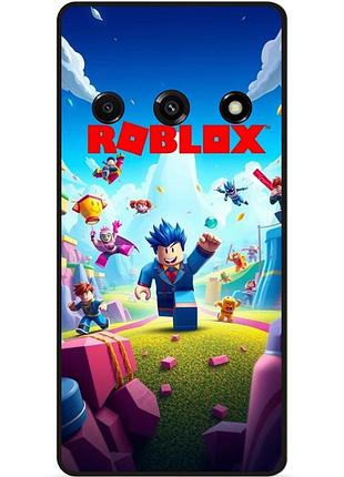 Силіконовий чохол бампер для xiaomi redmi a3 з малюнком roblox гра в кальмара роблокс