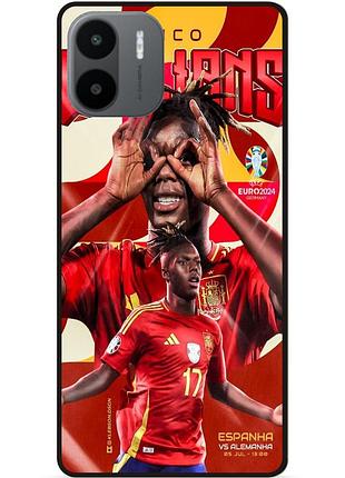 Силіконовий чохол бампер для xiaomi redmi a2 з малюнком nico williams нико уильямс