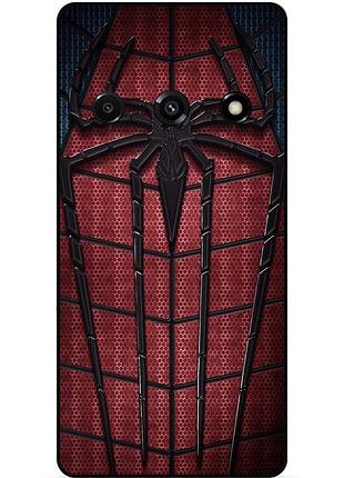 Силиконовый бампер чехол для xiaomi redmi a3 с рисунком человек паук spider man