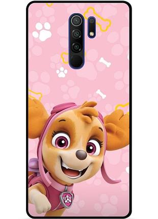 Силіконовий чохол бампер для xiaomi redmi 9 з малюнком щенячий патруль