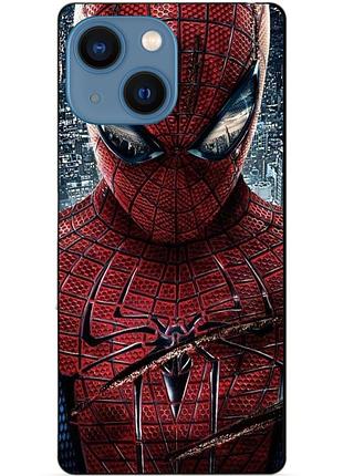 Силиконовый бампер чехол для iphone 13 mini человек паук spider man